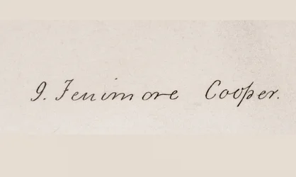 Signature de James Fenimore Cooper